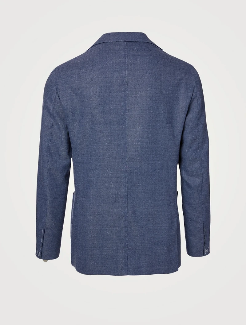 Wool-Blend Flannel Jacket