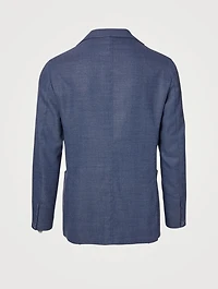 Wool-Blend Flannel Jacket