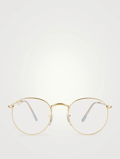 Round Optical Glasses With Blue Light Lenses
