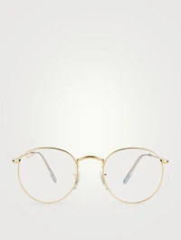 Round Optical Glasses With Blue Light Lenses