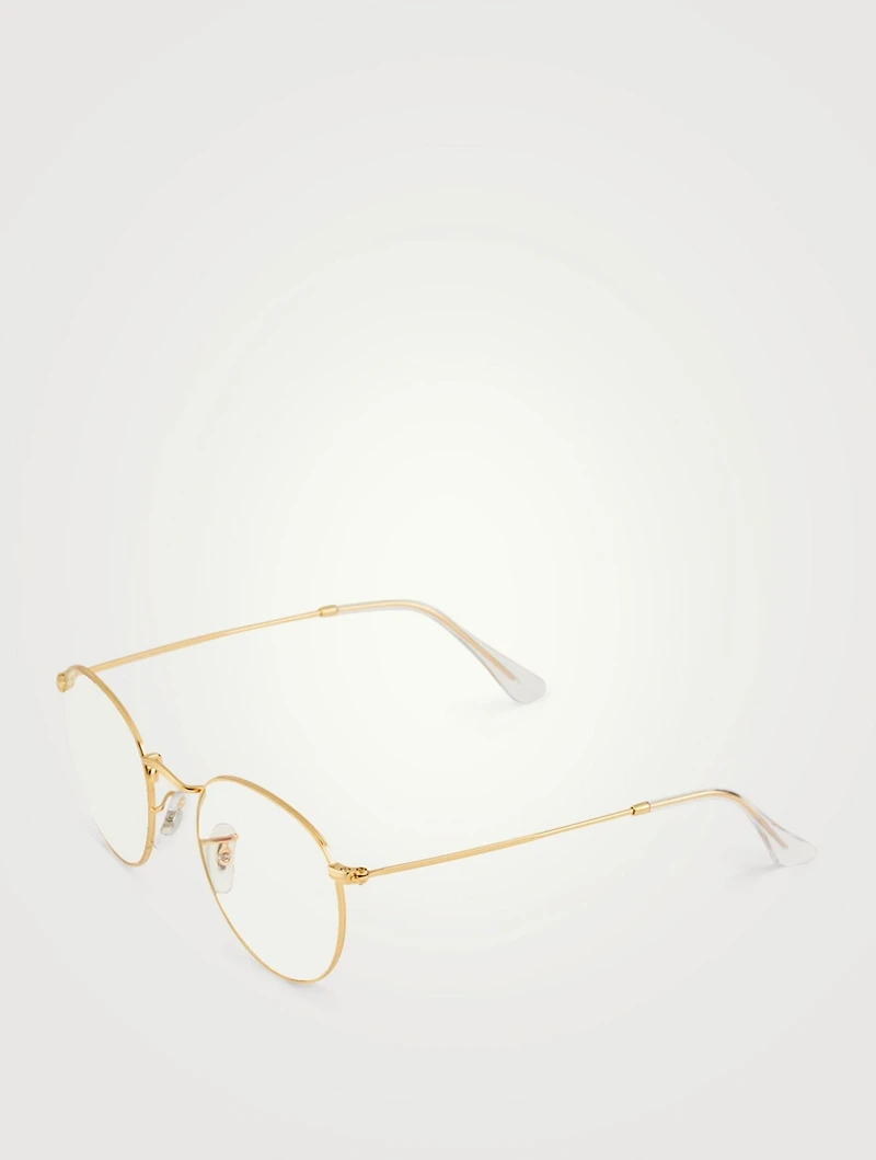 Round Optical Glasses With Blue Light Lenses