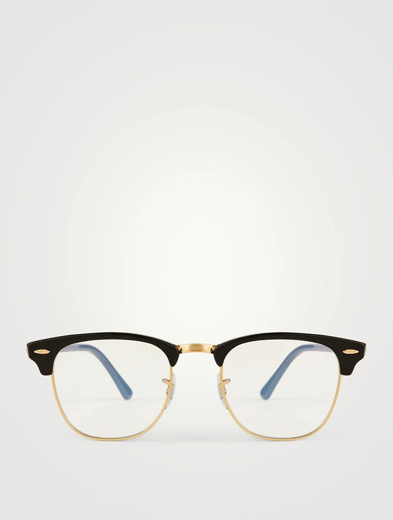 Clubmaster Optical Glasses With Blue Light Lenses