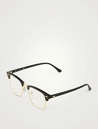 Clubmaster Optical Glasses With Blue Light Lenses