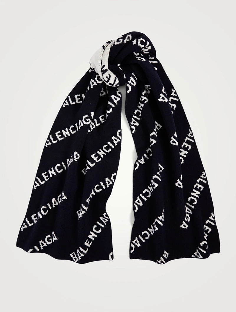 Wool Logo Scarf