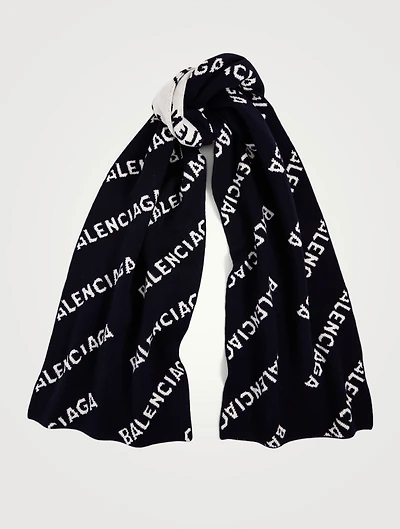 Wool Logo Scarf