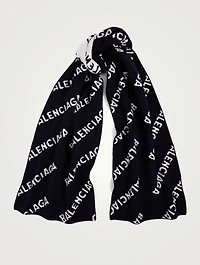 Wool Logo Scarf