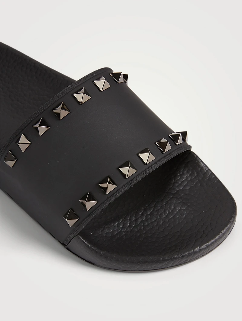 Rockstud Rubber Slide Sandals