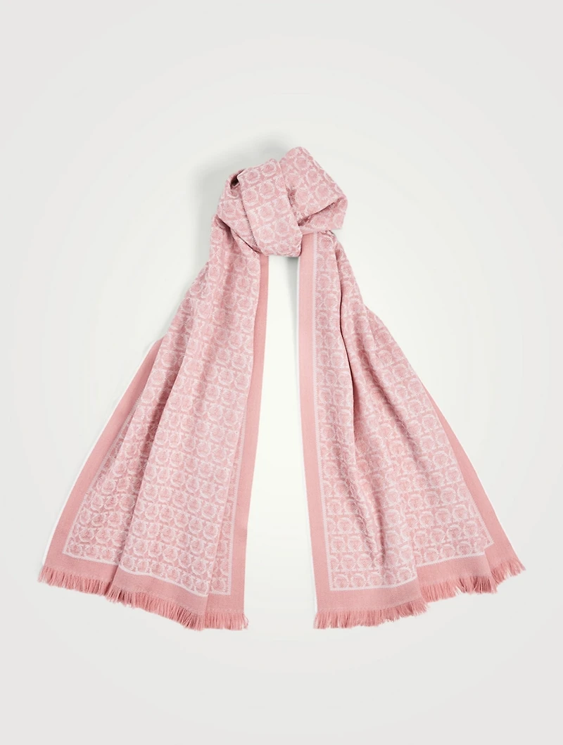 The Gancini Wool Wrap Scarf