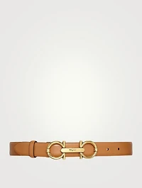 Gancini Leather Belt