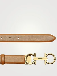 Gancini Leather Belt