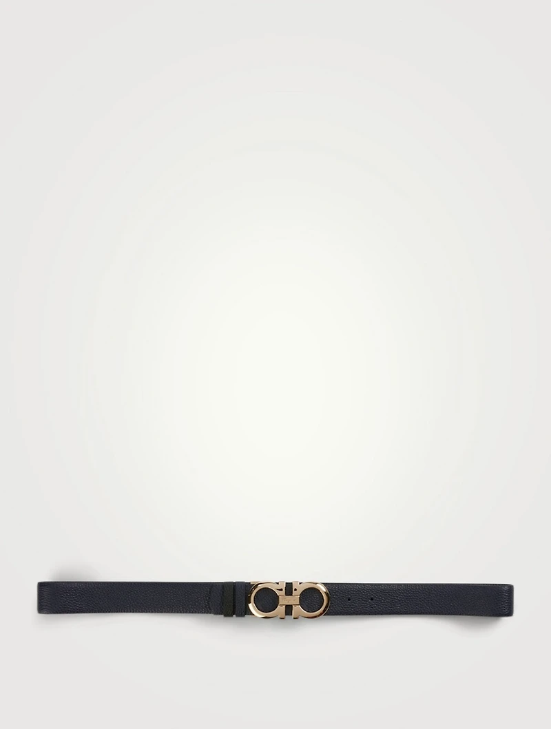 Gancini Reversible Leather Belt