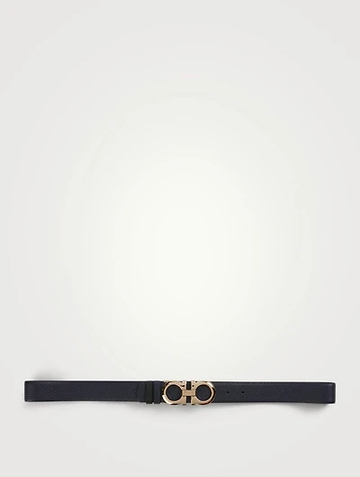 Gancini Reversible Leather Belt