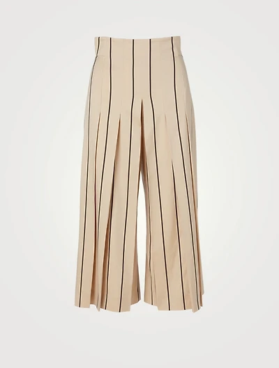 Culotte Pants Striped Print