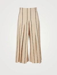 Culotte Pants Striped Print