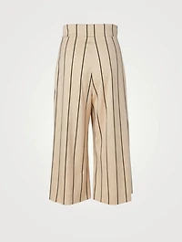 Culotte Pants Striped Print