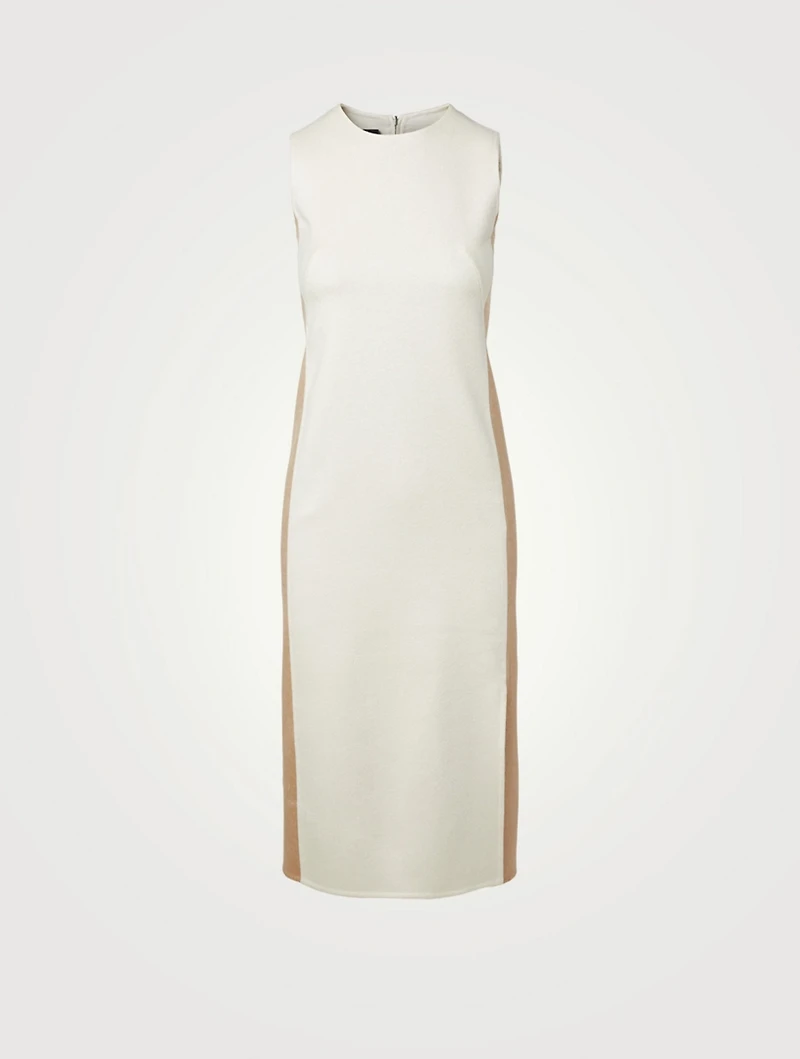 Wool Cashmere And Silk Sheath Dress