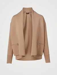 Wool And Silk Shawl Cardigan