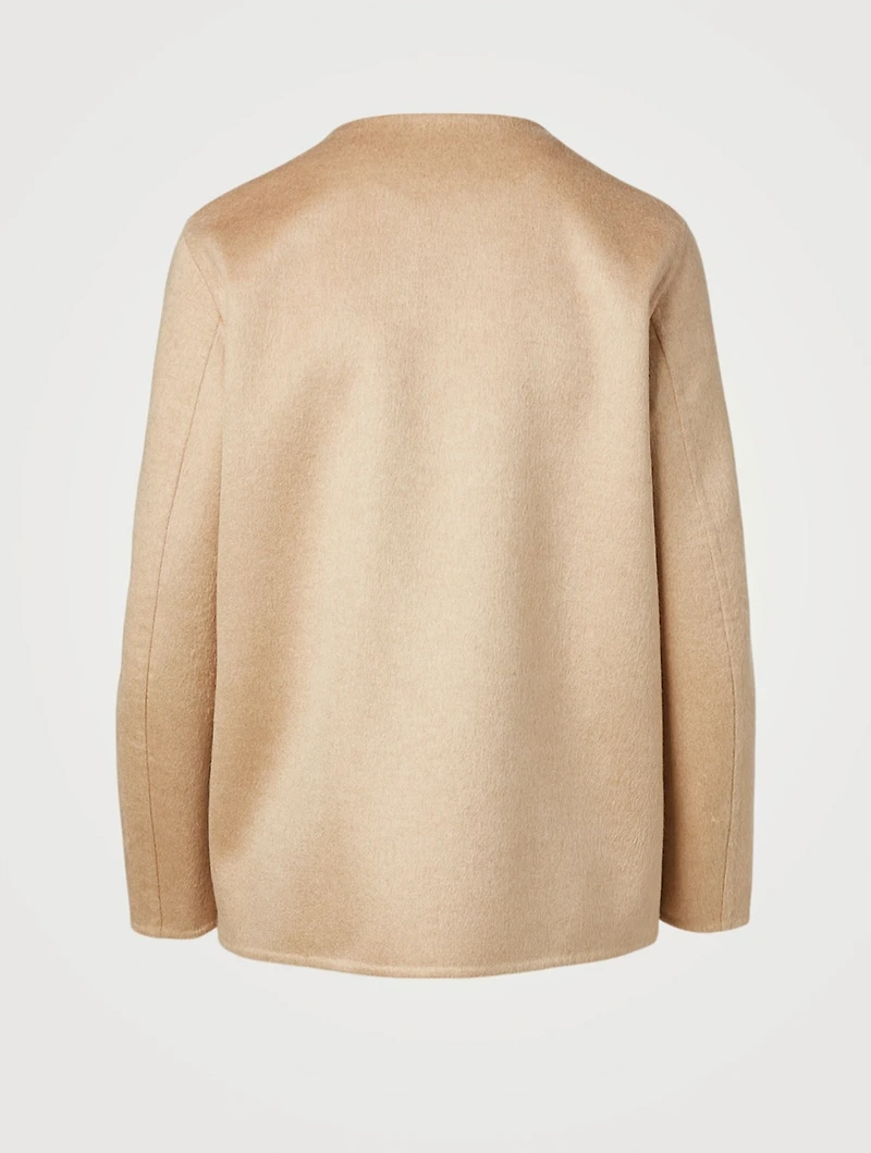 Wool Cashmere And Silk Reversible Jacket