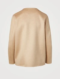 Wool Cashmere And Silk Reversible Jacket