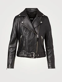 Kylie Leather Moto Jacket