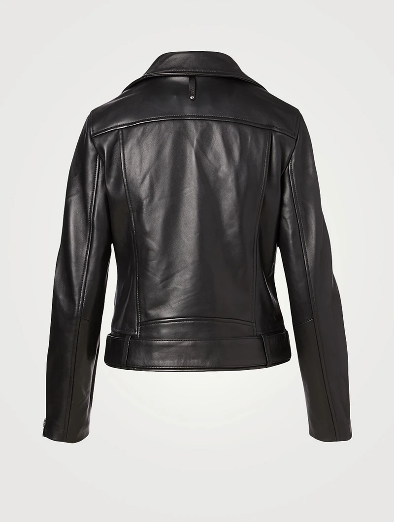 Kylie Leather Moto Jacket