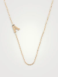 Love Letter 14K Gold A Necklace With Diamond