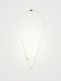 Love Letter 14K Gold A Necklace With Diamond