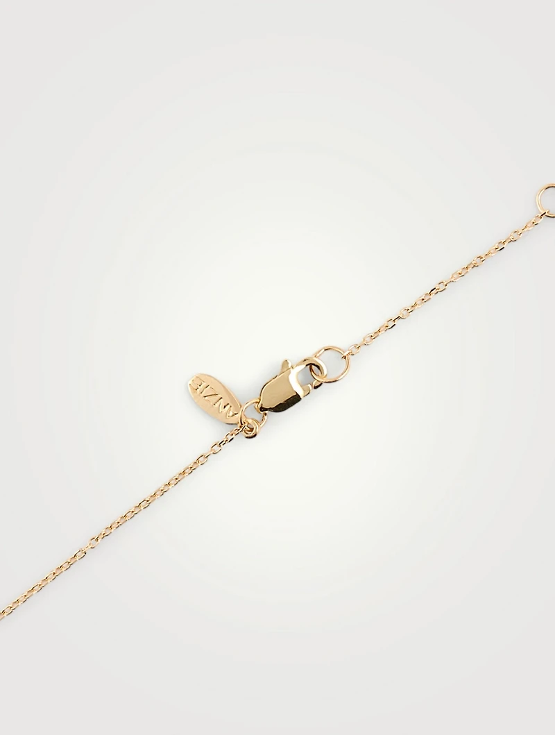 Love Letter 14K Gold A Necklace With Diamond