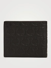 Gancini Embossed Leather Bifold Wallet
