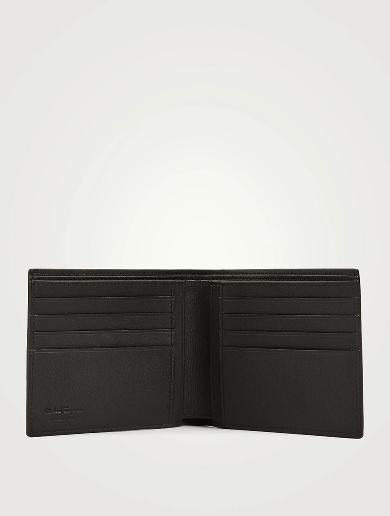 Gancini Embossed Leather Bifold Wallet