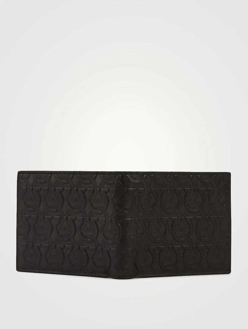 Gancini Embossed Leather Bifold Wallet