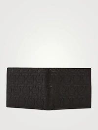 Gancini Embossed Leather Bifold Wallet