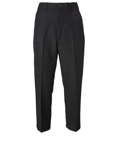 Wool Straight-Leg Pants