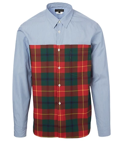 Cotton Shirt Tartan Check Print