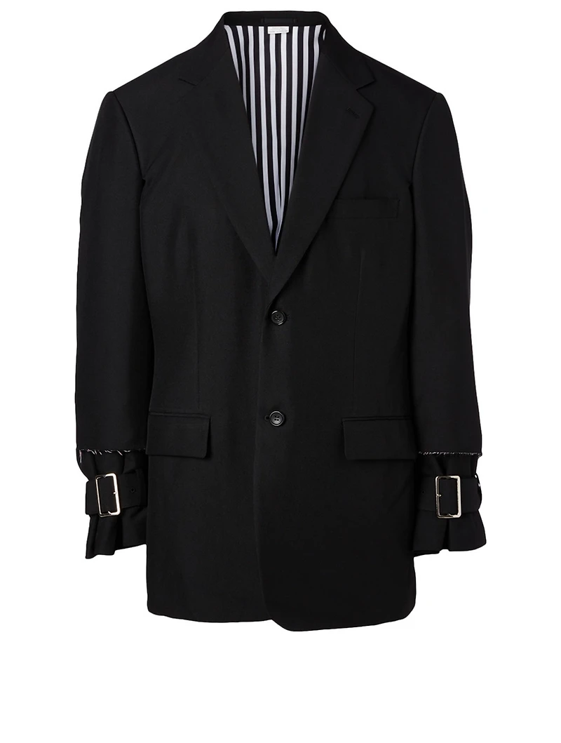 Two-Button Jacket With Buckles