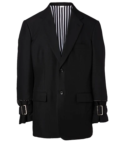 Two-Button Jacket With Buckles