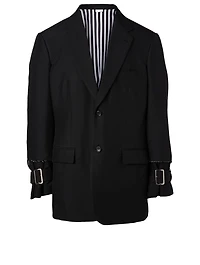 Two-Button Jacket With Buckles