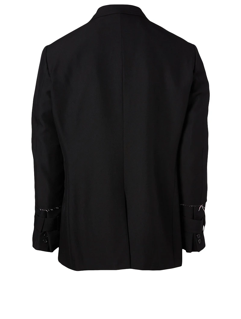 Two-Button Jacket With Buckles