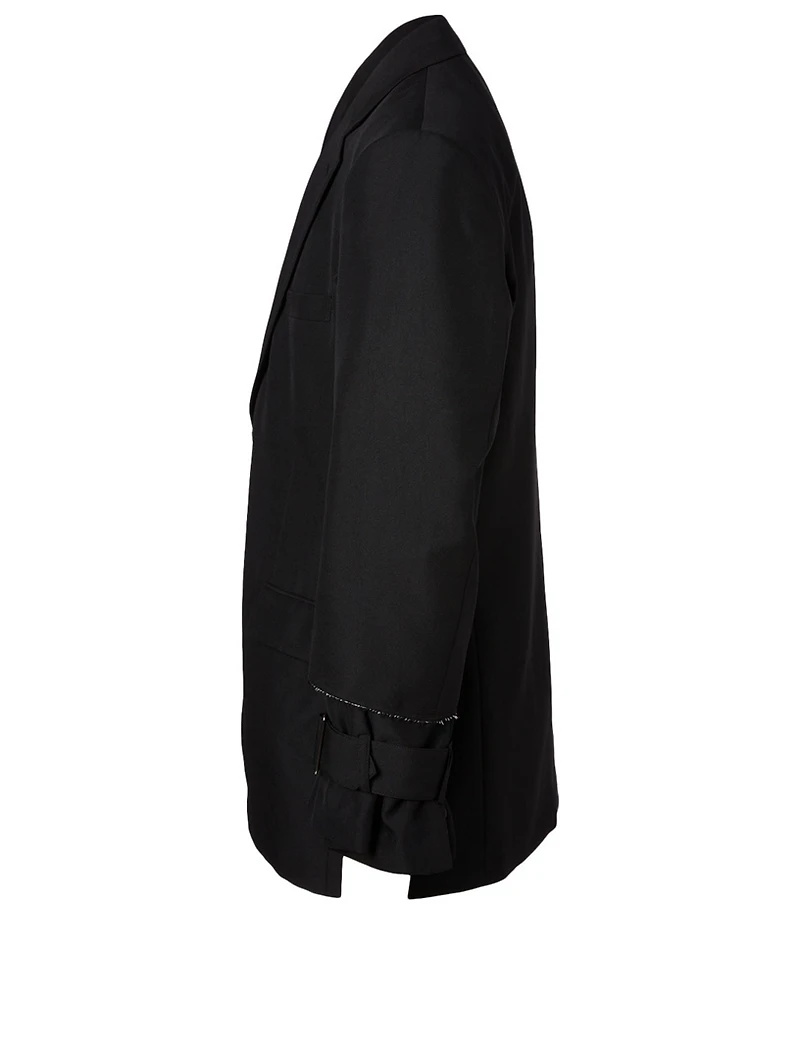 Two-Button Jacket With Buckles