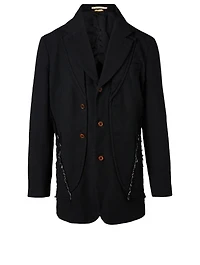 Three-Button Jacket With Seaming