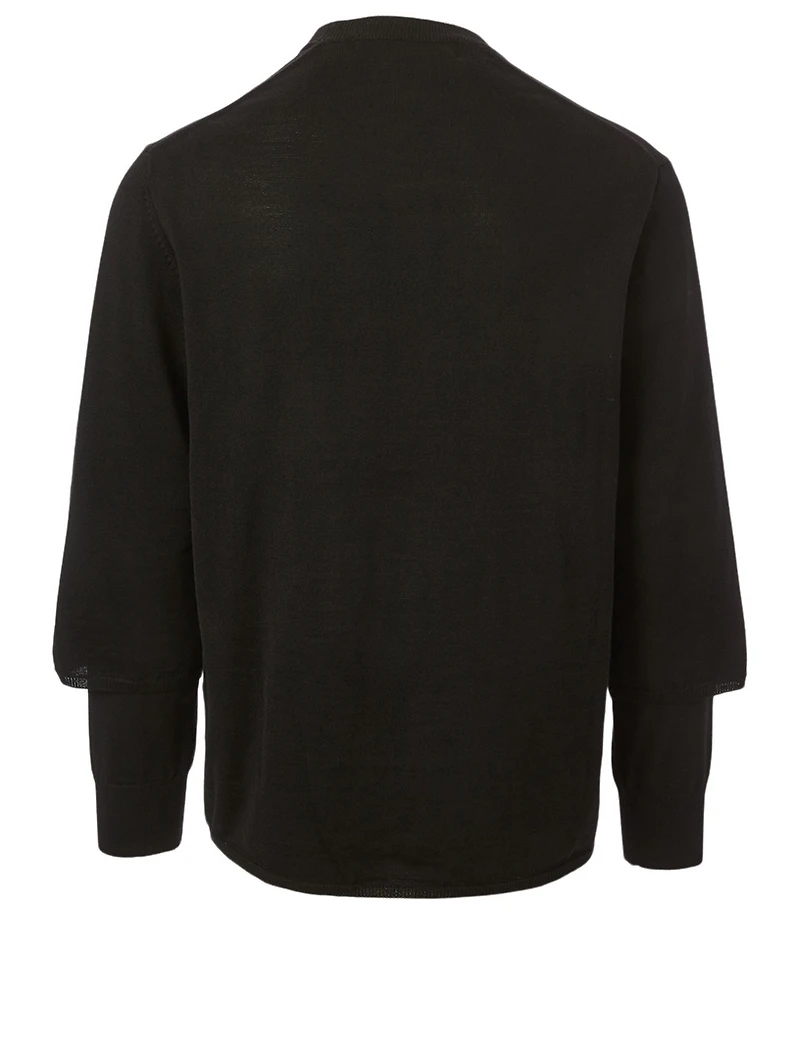 Wool Worsted Yarn Sweater