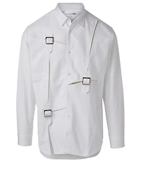 Cotton Shirt With Buckles