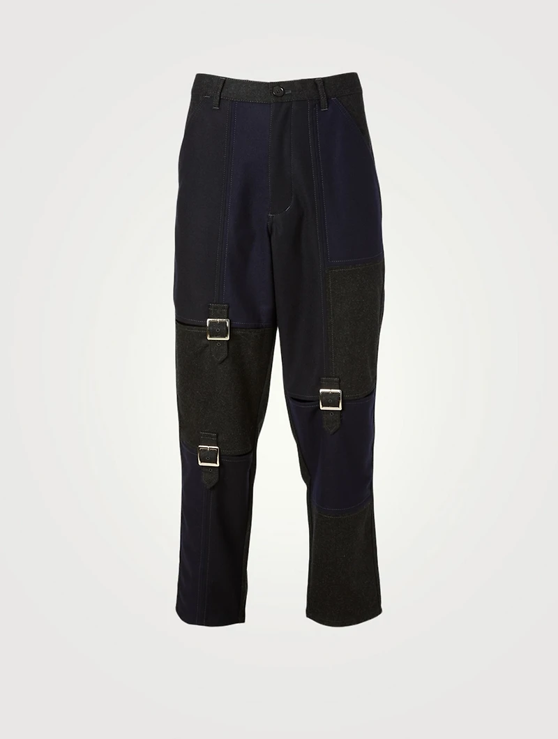 Wool Buckle Pants