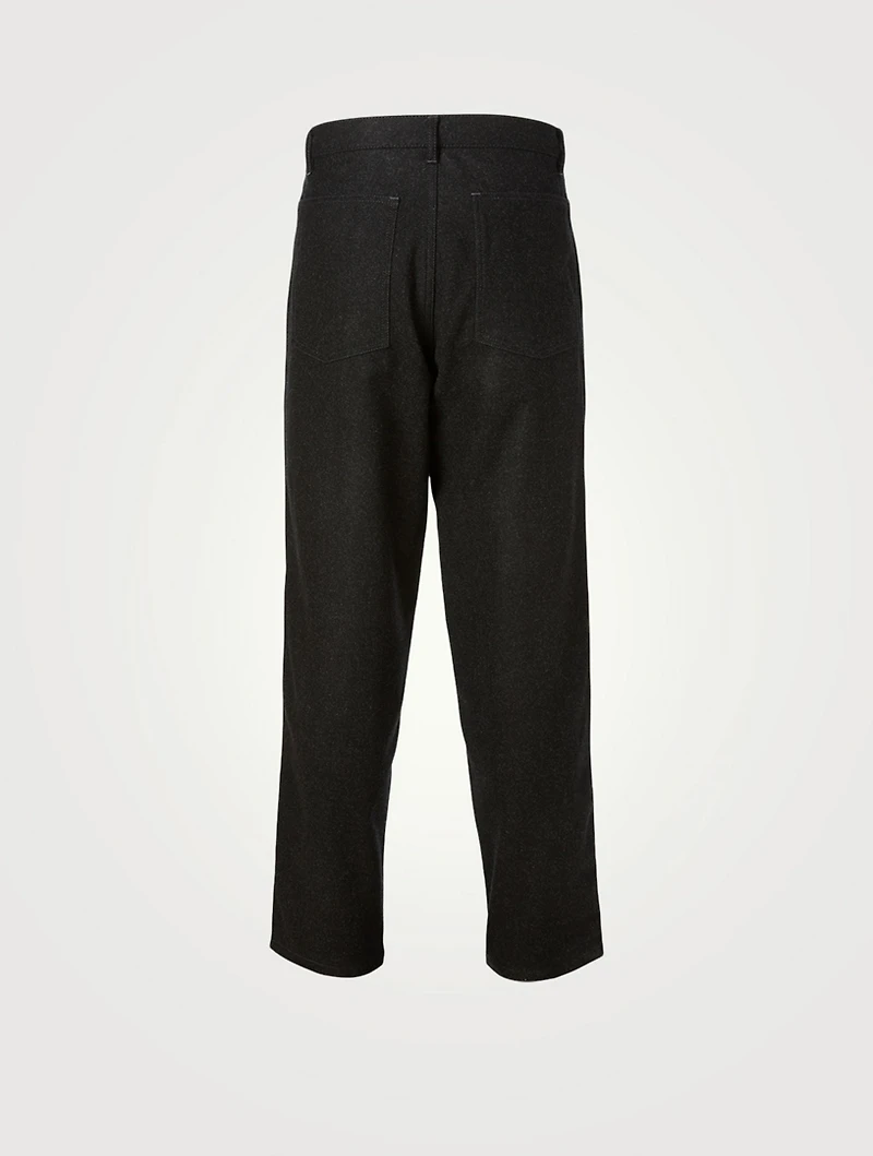 Wool Buckle Pants