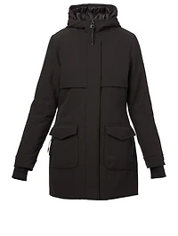 Anja Bonded Slim-Fit Parka With Hood