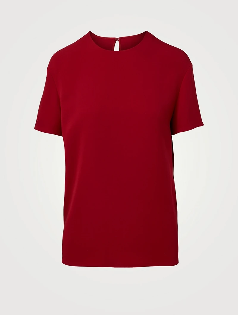 Silk Short-Sleeve Top