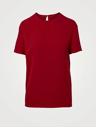 Silk Short-Sleeve Top