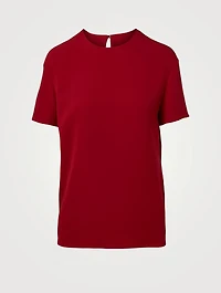 Silk Short-Sleeve Top