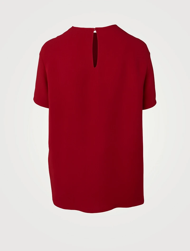 Silk Short-Sleeve Top