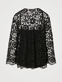 Heavy Lace Long-Sleeve Top